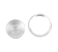 Engine Start Stop Push Button Cover Ignition Ring For A4 A5 A6 | Car Interior Decor For A6L A7 A8 A8 Quattro Q3 Q5 Q7 S5 S6 S7 S8(Sliver)