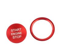 Engine Start Stop Push Button Cover Ignition Ring For A4 A5 A6 | For A6L A7 A8 A8 Quattro Q3 Q5 Q7 S5 S6 S7 S8(RED)