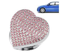 Engine Start Stop Sticker - Engine Start Stop Glitter Rhinestone Sticker | Cute Start Stop for Key Ignition Starter, Heart Shaped Interior Accessories for Vehicles