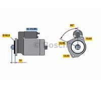 Bosch Reman Starter Motor (HGV) 2148 - 0986021480