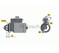 BOSCH 0986022151 Starter Fits Smart Cabrio City-Coupe Crossblade Fortwo Roadster