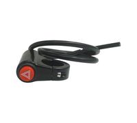 Engine Stop Kill Switch Motorcycle Electric Vehicle Double Flash Switch Plastics 22mm Emergency Signal Flasher Hazard Light(A)
