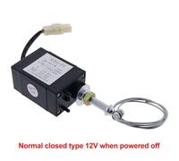 Engine Stop Solenoid Valve Electromagnetic Throttle Actuator 12V 24V | This electromagnetic engine stop solenoid reliably controls diesel generator shutdown using a wire rope mechanism.