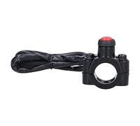 Engine Switch CNC Aluminum Alloy 22mm Universal Fit, Handlebar Switch for ATV Motorcycles Scooters Quad, Engine Stop Start Kill Button with Rubber Boot Seal, Durable Billet Metal M