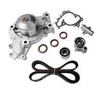 Engine Timing Belt Kit with Water Pump | Compatible with Toyota Highlander Camry Sienna Solara and Lexus ES300 RX330 RX400h 3.0L 1MZFE/3.3L 3MZFE V6 DOHC 24V | Replaces # TKT-026