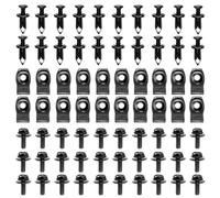Engine Under Cover Splash Shield Guard Body Bolts, Bumper Liner Push Retainer Fastener Rivet Clips, Extruded U-Nuts Compatible with Infiniti G35 G37 FX35 FX45 EX35 Nissan 370Z 350Z (70 PCS)