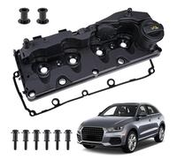 Engine Valve Rocker Cover with Gasket Compatible for Audi A1 8X A3 8P Q3 8U Altea XL Ibiza 6J Leon 1P Octavia Superb Mk2 Golf Mk6 Polo 6R 6C 1.6 2.0 Replace# 03L103469R, 03L103483C