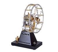 ENGINEDIY Stirling Engine Model, Thermal Power Stove Fan That Runs with Alcohol Lamps, Steam Engine Model for Adults, Retro Science Gadgets Experiment Kit