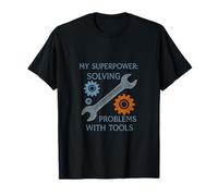 Engineer Blueprint Superpower Solving Problems with Tools T-Shirt