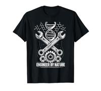 Engineer By Nature Engineering DNA Mechanical Wrench Gear Value Graphic T-Shirt