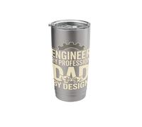 Engineer By Profession Dad By Design Father Stainless Steel Insulated Tumbler