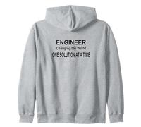 Engineer Changing the World One Solution at a Time Zip Hoodie