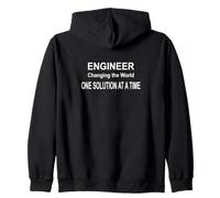 Engineer Changing the World One Solution at a Time Zip Hoodie