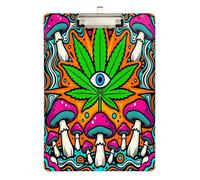 Engineer clipboard Magic Mushroom Evil Eye Standard Hole for Football Softball Coaching Size 9 x 12.5 Tabla para escribir con Clip