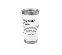 Engineer Definition Funny Sarcastic STEM Nerd Science Math Stainless Steel Insulated Tumbler
