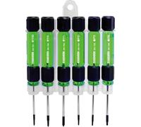 Engineer DK-705 Precision Screwdriver Set with Standing Case, 6-Piece, Pentalobe and Tri-Wing