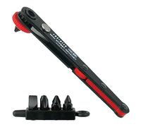 ENGINEER dr-55 Ratchet Screwdriver, Red/Black