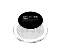 EnGINeer Gin Drinker Tonic Funny Bartender Pun Liquor PopSockets PopGrip for MagSafe
