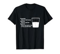 Engineer Half Full/Empty Glass Wrong Specification T-Shirt, Men, Black, XX-Large