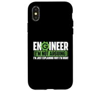 Engineer I'm Not Arguing - Mechanical Engineer STEM Student Case for iPhone X/XS