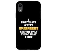 Engineer Joke Costume for Civil Mechanical Engineering Wife Case for iPhone XR