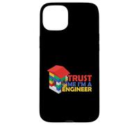 Engineer Kids Children Toy Build Builder Big Building Blocks Case for iPhone 15 Plus