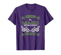 Engineer Major Professional Its Magic Called It Engineering T-Shirt, Men, Purple, X-Large