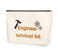 Engineer Makeup Bag Engineering Gift Future Engineer Gift Cosmetic Bag Graduation Christmas Birthday Gifts for Women Funny Makeup Bag Gifts for Engineering Student