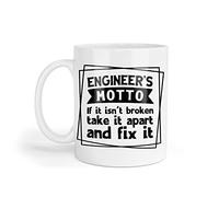 Engineer Mug & Coaster Set Funny Engineering Graduation Birthday Coffee Tea Gift
