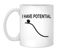 Engineer Mug - I Have Potential - Mechanical Physics Mug - Physics Teacher Gifts - The Funny Engineering Coffee Mugs For Halloween - Holiday - Christmas Party Decoration 11oz