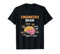 Engineer’s Brain Diagram with Sarcasm Cortex & Coffee Sensor T-Shirt