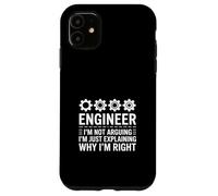 Engineer Saying Not Arguing Explaining Why Right Case for iPhone 11