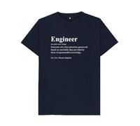 Engineer T-Shirt Funny Geek & Engineer Humor Tee, Funny Engineer T-Shirt - STEM Geek Humor Graphic Tee - Novelty Engineering Gift Idea Navy Blue