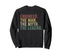 Engineer The Man The Myth The Legend Funny Technical Humor Sweatshirt