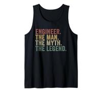 Engineer The Man The Myth The Legend Funny Technical Humor Tank Top