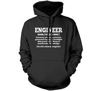 Engineer Unisex Hoodie - Black Large