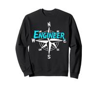 Engineer Windrose Compass Boatlife Men Women sailing Sweatshirt
