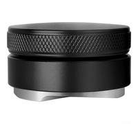 Engineered 58MM Tamper with Distributor and Leveler Functions in Stainless Steel with Diamond Pattern Grip (51MM)