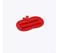 Engineered for durability this silicone lid pad provides dependable grip and heat shielding on contact zones (Red)