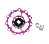 Engineered for Excellence Aluminum Alloy and Sealed Steel in the 1113T Bicycle Pulley Design (11T Purple)
