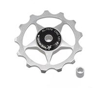 Engineered for Excellence Aluminum Alloy and Sealed Steel in the 1113T Bicycle Pulley Design (13T silver)