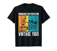 Engineered For Perfection Vintage 1965 Birthday Train T-Shirt