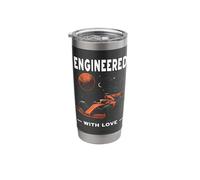 Engineered with Love Race Engineer Aerospace Engineering Stainless Steel Insulated Tumbler