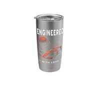 Engineered with Love Race Engineer Aerospace Engineering Stainless Steel Insulated Tumbler