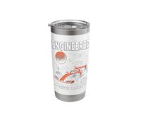 Engineered with Love Race Engineer Aerospace Engineering Stainless Steel Insulated Tumbler