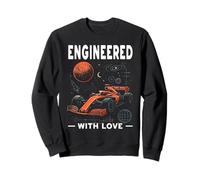 ENGINEERED WITH LOVE Race Engineer Aerospace Engineering Sweatshirt