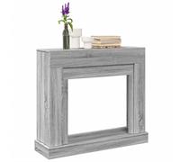 Engineered Wood Fireplace Surround Grey Sonoma 100x30x87.5 cm, Durable & Stylish [EEK: D]
