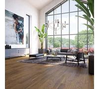 Engineered Wood Flooring, One Strip Smoked Oak, Brushed Matt Lacquered, 1092X130X14mm - 0.99M2