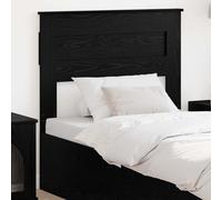 Engineered Wood Headboard Black Oak 102x7x100 cm Modern Minimalist Design