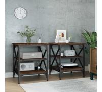 Engineered Wood Side Tables 2 pcs Brown Oak 40x42x50 cm Stylish & Sturdy Design